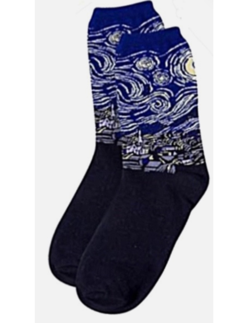 Starry Night Blue Women’s Crew Socks